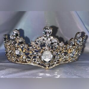 Tiara Crystal Rhinestone Crown Hair Accessories for Women